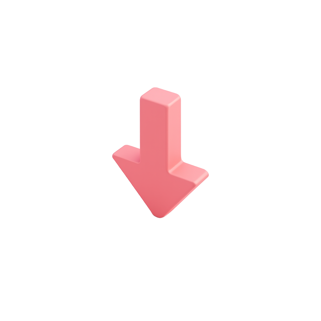 3D Download Arrow Icon