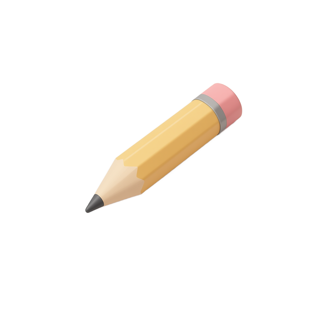 3D Pencil Icon